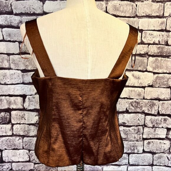 J.R. Nites Bronze & Black Jacket & Matching Tank Size 10 - Picture 10 of 11